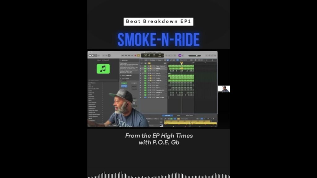 Beat Breakdown Smoke-N-Ride by Detroit Artist P.O.E Gb in Logic Pro #westcoasttypebeat #logicprox